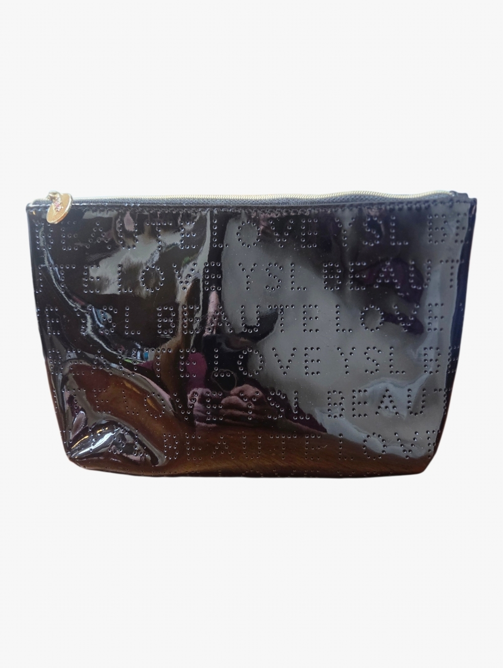 YSL Yves Saint Laurent Beaute Black Patent Love Makeup Bag Pouch